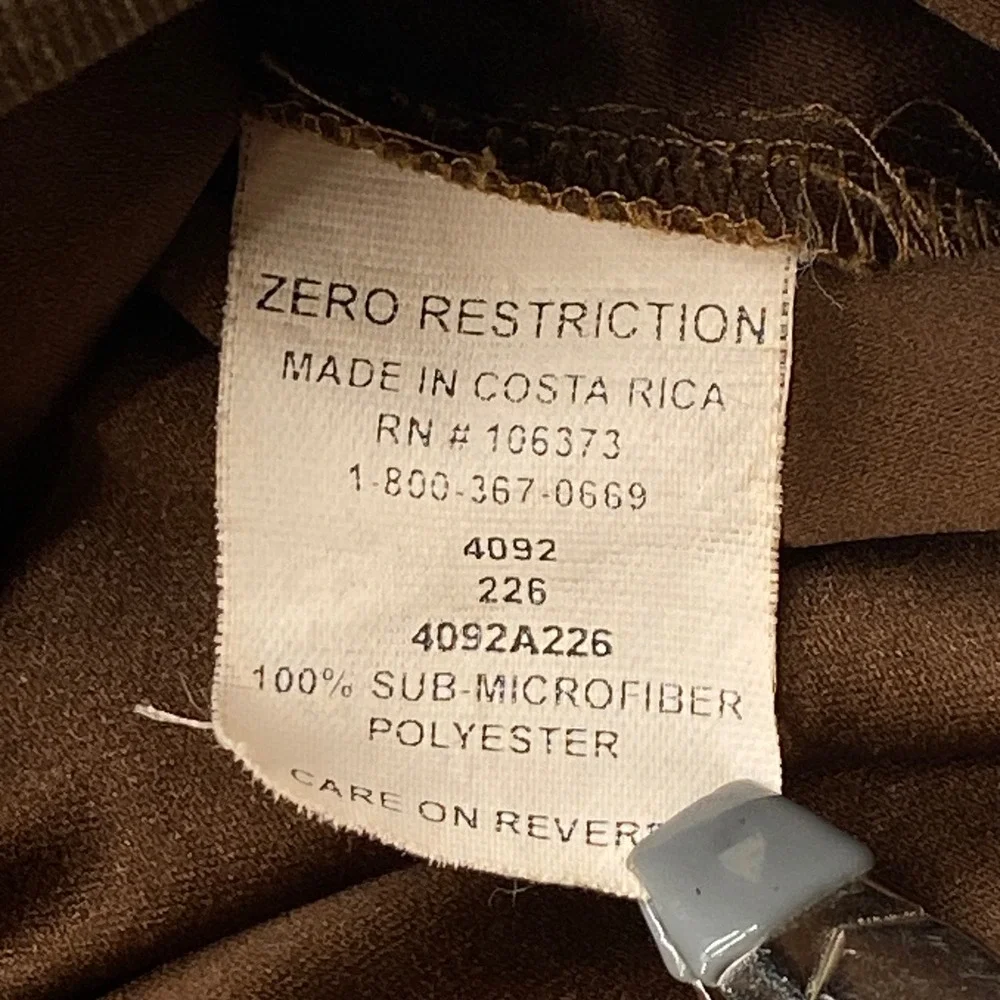 Zero Restriction Golf Outerwear Mens XL Brown Houndstooth Microsuede Pullover